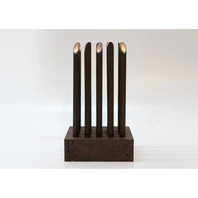 Black Nagelblock II Stahl XX Light Sculpture from early light For Sale - Image 8 of 8
