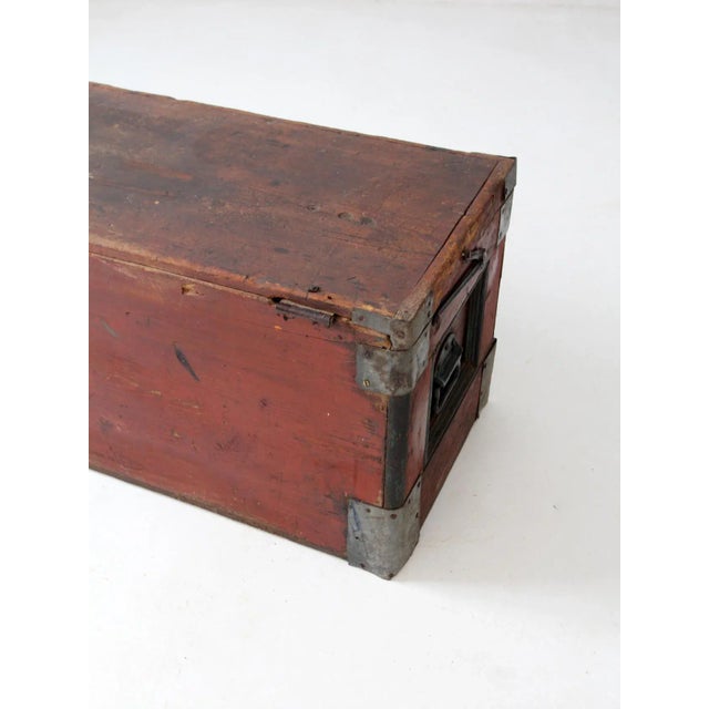 Early 20th Century Antique Carpenter's Chest For Sale - Image 5 of 13