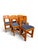 This set of six WASA dining chairs presents a robust expression of Scandinavian design principles. The chairs are...