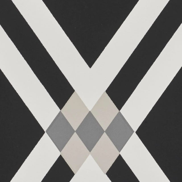 Schumacher Schumacher X David Oliver Asolo Wallpaper in Charcoal For Sale - Image 4 of 4