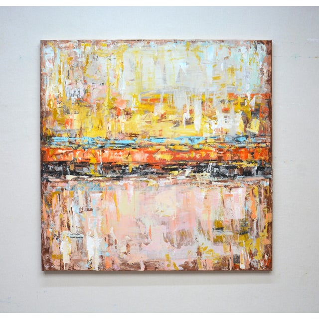 I poured my emotions onto the canvas with vibrant acrylics, blending warm tones to evoke a sense of balance and energy....