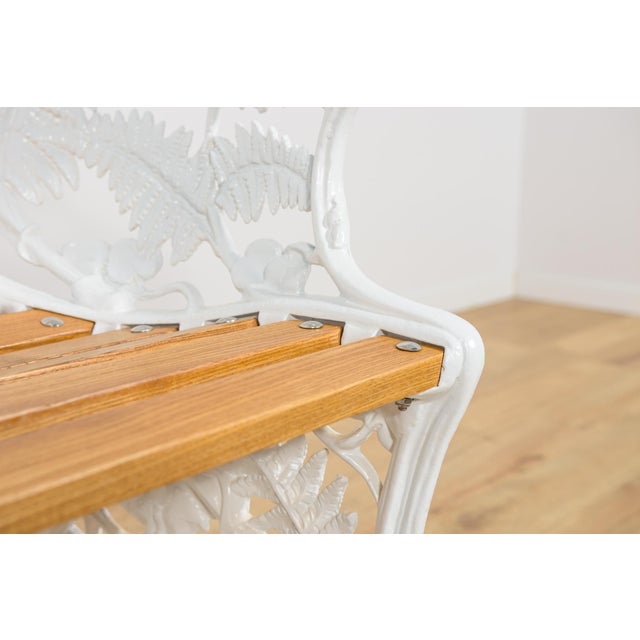 Victorian Coalbrookdale Garden Set with Bench and Armchairs, United Kingdom, 1950s, Set of 3 For Sale - Image 12 of 18
