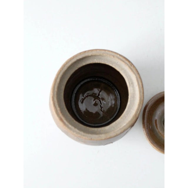 Late 20th Century Vintage Studio Pottery Jar For Sale - Image 5 of 12