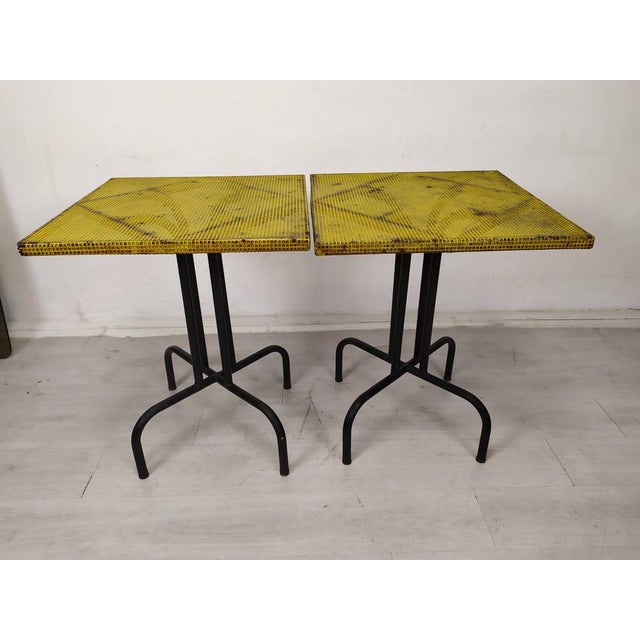 1960s Vintage Garden Bistro Table in the Style of Mathieu Matégot, 1960s For Sale - Image 5 of 15