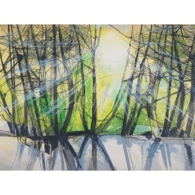 Camille HILAIRE (1916-2004) Sunset over L'Andlau, 1975 Original color lithograph Signed in pencil On Japanese paper, 60 x...