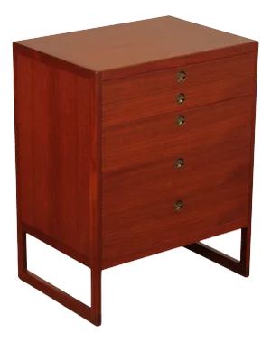 Borge Mogensen Danish Modern Teak Five Drawer Chest