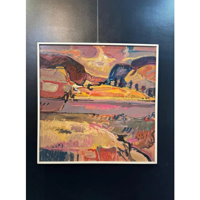 Jean Krillé’s paintings are known for their expressive use of color and dynamic, abstract forms, blending realism with...