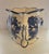 English Vintage Blue & White Ironstone Staffordshire Planter Vase For Sale - Image 3 of 8