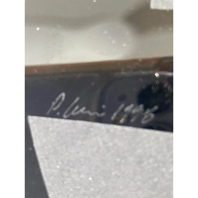 Postmodern 1998 Large David Garcia Glass Charger Plate, Signed For Sale - Image 3 of 12