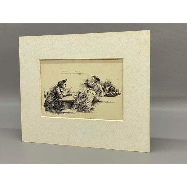 Nautical Anton Otto Fischer Nautical Pen and Ink Book Illustration For Sale - Image 3 of 17