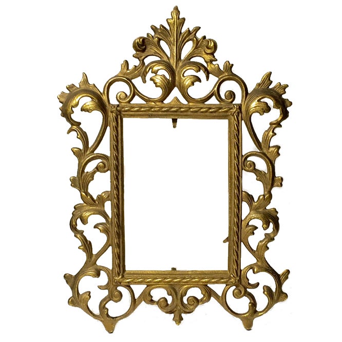 Antique Ornate Metal Picture Frame Chairish