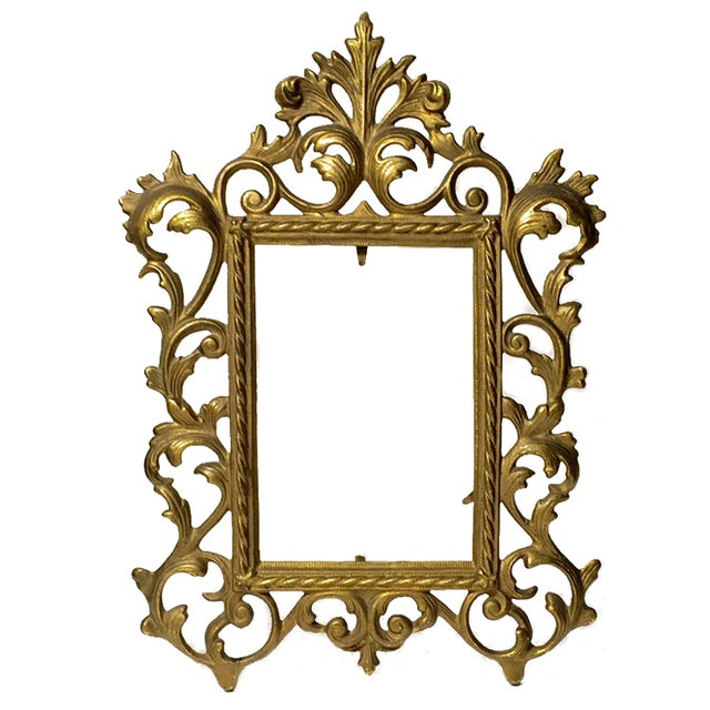 Antique Ornate Metal Picture Frame Chairish