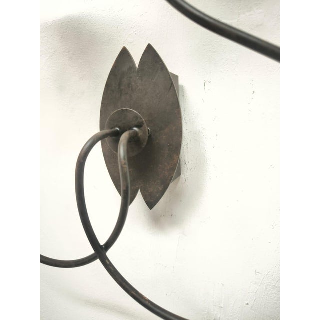 Black 2-Light Wall Lamp by Lamp International, 1990s For Sale - Image 8 of 11