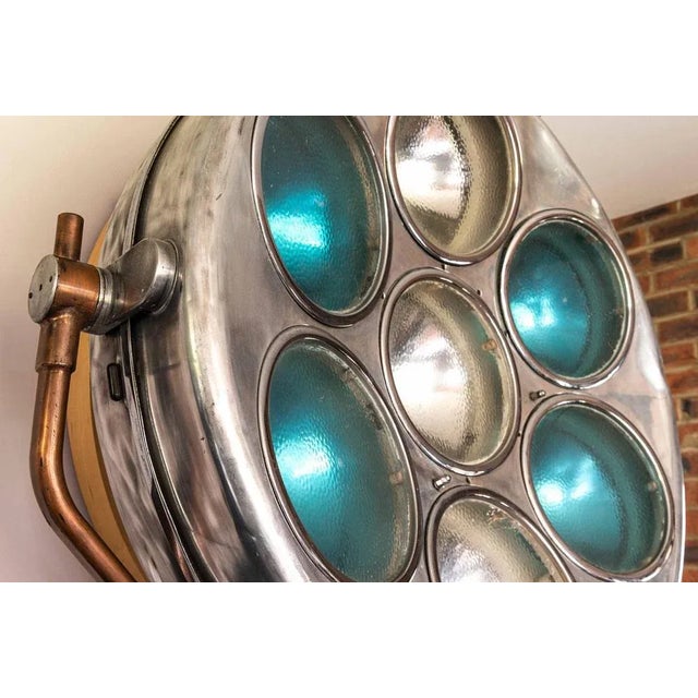 Silver Mid-Century Industrial Aluminum Surgeons Operating Floor Lamp, 1950s For Sale - Image 8 of 18
