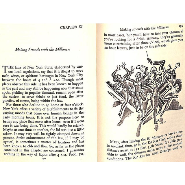 White "Dining, Wining and Dancing in New York" 1938 Middleton, Scudder For Sale - Image 8 of 9