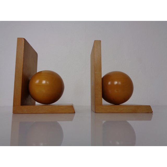 Wooden Bookends by VEB Naumburg, East Germany, 1960s, Set of 2 For Sale - Image 11 of 17