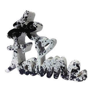Je T'aime - Black Splash (Sculpture) by Mr Brainwash For Sale