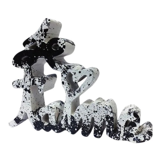 Je T'aime - Black Splash (Sculpture) by Mr Brainwash For Sale