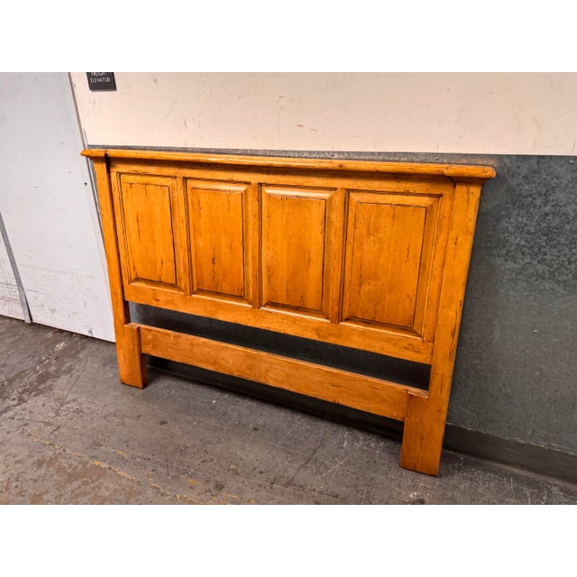 American Queen Size Bausman & Company Country English Headboard For Sale - Image 3 of 12