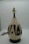 Contemporary Late 20th Century Black & Ivory Geometric Chulucanas Pottery Lamp – Handcrafted Peruvian Art Bulb Shape For Sale - Image 3 of 8
