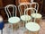 Mid-Century Modern Thonet Inspired Bentwood Cafe Chairs, Pair For Sale - Image 3 of 12