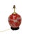 Red Hand-Painted Chinoiserie Red Porcelain Table Lamps - Pair For Sale - Image 8 of 11