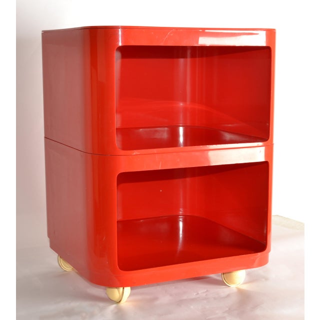 Mid-Century Modern 1970 Anna Castelli for Kartell Modular Chest of Drawers Casters Space Age Italy For Sale - Image 3 of 18