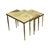 Nesting Tables in Onyx Marble and Copper, France, 1950s, Set of 3 For Sale - Image 11 of 15