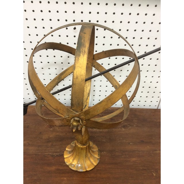 1950s Italian Gilt Metal Armillary For Sale - Image 5 of 8