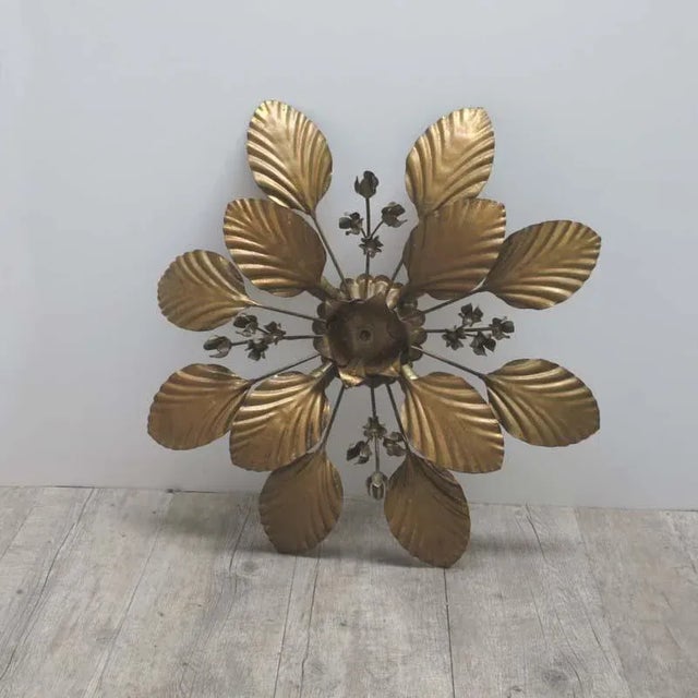 Vintage Bronzed Sconces, 1950s, Set of 2 For Sale - Image 6 of 16