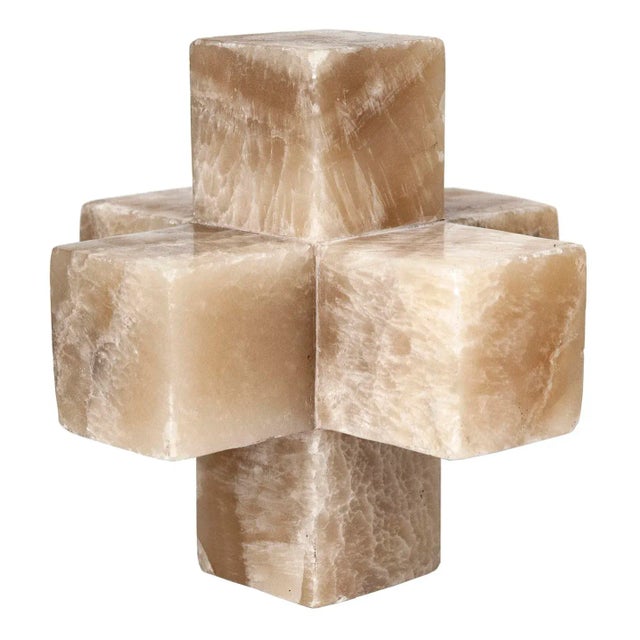 1970s 1970s Mid-Century Modern Marble Cross Sculpture For Sale - Image 5 of 6