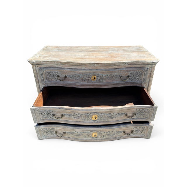 Late 18th/Early 19th Century French Carved Commode With Later Painted Finish For Sale In Los Angeles - Image 6 of 8