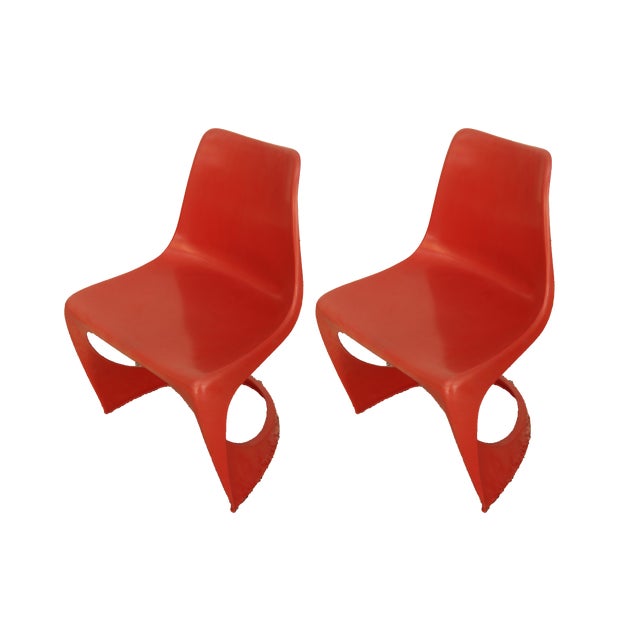 Model 290 Dining Chairs by Steen Ostergaard for Cado, 1970s, Set of 3 For Sale