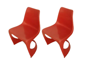 Model 290 Dining Chairs by Steen Ostergaard for Cado, 1970s, Set of 3
