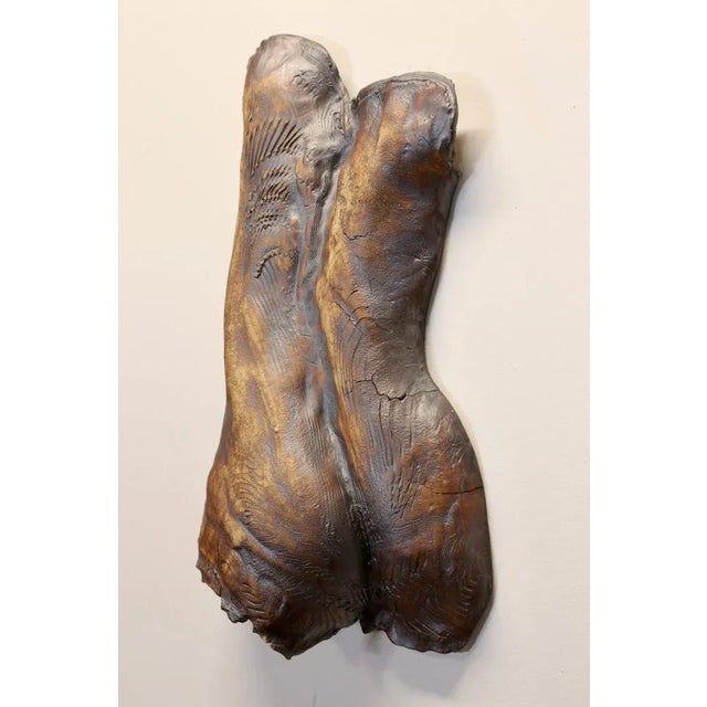 Female Torso Wall Hanging Sculpture, 1960s, Ceramic For Sale - Image 6 of 12