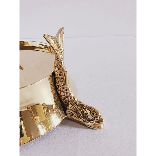Vintage Wildwood Brass Koi Fish Candle Holders-A Pair For Sale - Image 9 of 12