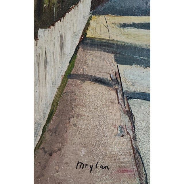 Modern Henry Meylan, A côté du chemin de fer, Oil on Canvas For Sale - Image 3 of 9