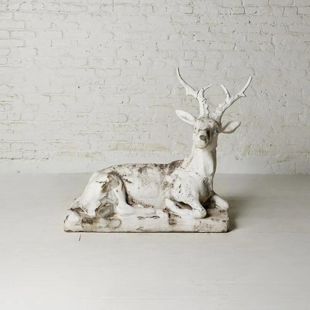 A magnificent 19th century Belgian bronze stag statue, capturing the noble beauty and wild spirit of this most majestic of...