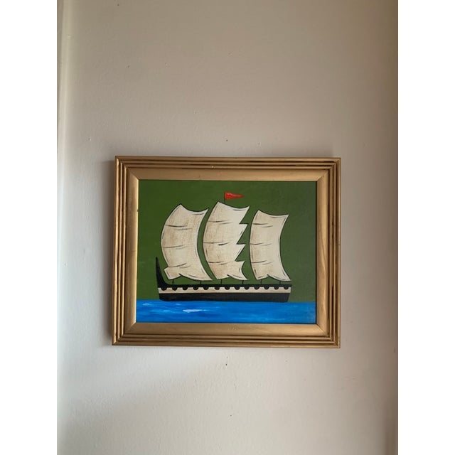 Contemporary Impressionist Style Seascape Painting on Canvas, Framed For Sale - Image 6 of 6