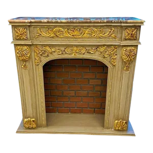French Style Fireplace Furniture Marble Topped