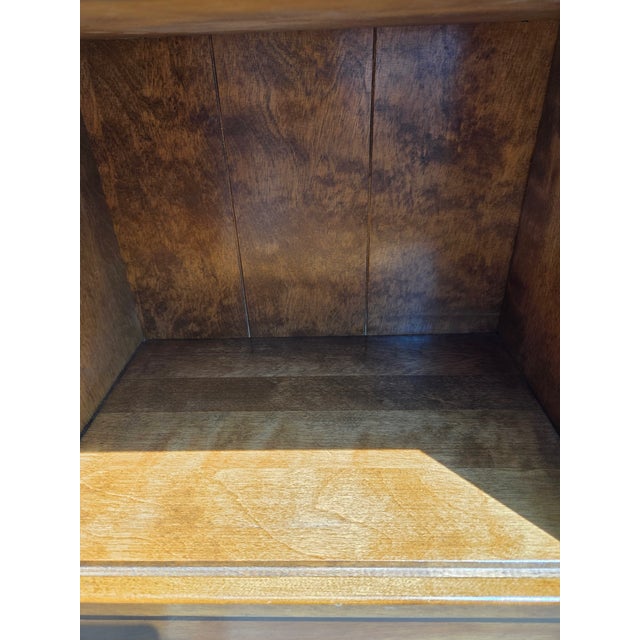 Ethan Allen / Baumritter Solid Hard Rock Maple Colonial Style Twin Size Bookcase Headboard For Sale - Image 12 of 17