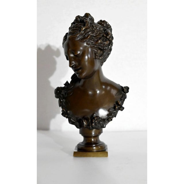 Bronze Bust of Woman, Late 1800s For Sale - Image 18 of 18