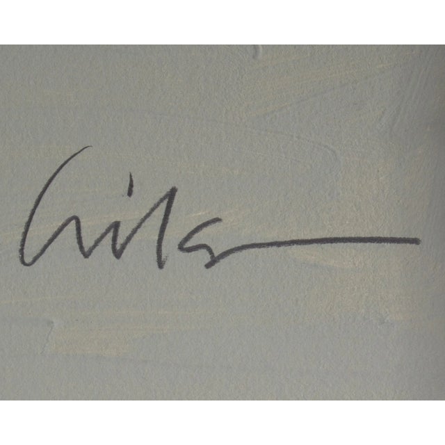 Signed 1980s Abstract Mixed Media Paintingst Harry Hilson For Sale In Indianapolis - Image 6 of 8