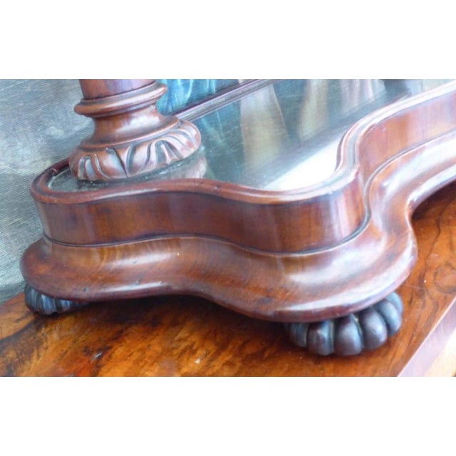 Antique George III Flame Mahogany Dressing Table Mirror, 1780 For Sale - Image 6 of 16
