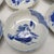 Late 20th Century Ko-Imari Landscapes – Japanese Vintage Blue and White Mame Plates Set of 7 For Sale - Image 4 of 12