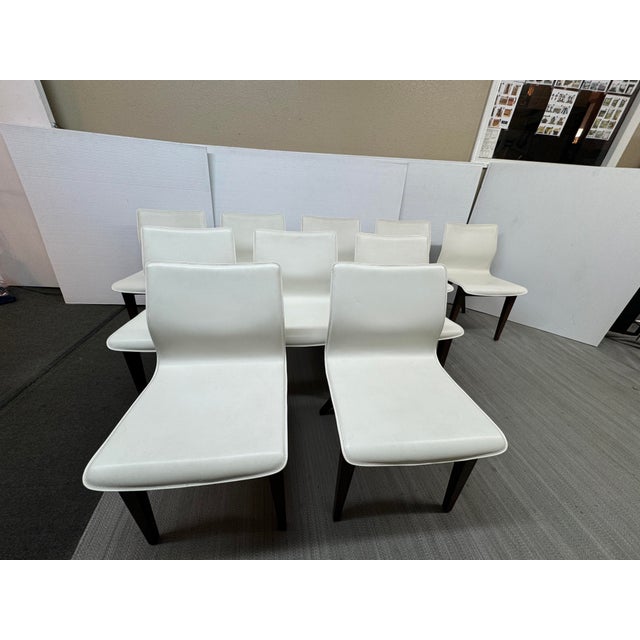 Design Plus Gallery presents a Set of Ten Dining Side Chairs with an X-Back Design. This thoroughly modern, contemporary...