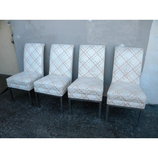 Mid Century Modern Set Of Four High Back Dining Room Chairs Chairish