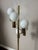 Vintage 1970s Mid-Century Modern Sonneman “Waterfall” Cascading Globe Floor Lamp in Brass For Sale In Houston - Image 6 of 7
