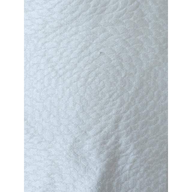 2000 - 2009 Vintage Scalamandre "Raised Peony" Ice Textured Satin Fabric- 7.75 Yards For Sale - Image 5 of 5