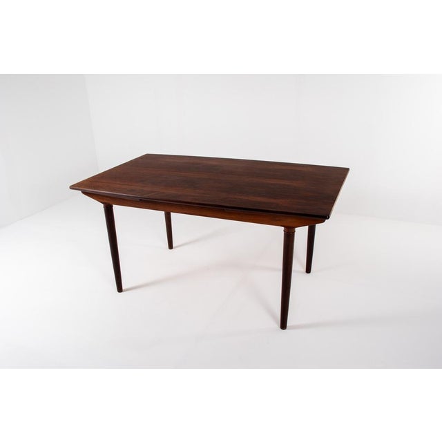 Brown Mid-Century Danish Rosewood Extendable Dining Table by Harry Østergaard, 1960s For Sale - Image 8 of 16